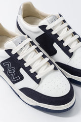 Immaculate Vegan - Mood Walk Dream Big Unisex Vegan Corn Leather Sneakers | Silver & Navy