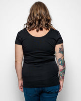 Immaculate Vegan - The Bshirt MATERNITY SHORT SLEEVE TSHIRT IN BLACK