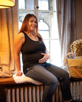 Immaculate Vegan - The Bshirt MATERNITY VEST IN BLACK