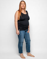 Immaculate Vegan - The Bshirt MATERNITY VEST IN BLACK