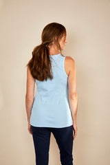 Immaculate Vegan - The Bshirt Bshirt Nursing Rib Racer Vest in Ice Blue