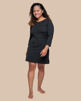 Immaculate Vegan - The Bshirt Nursing Tunic dress in Charcoal