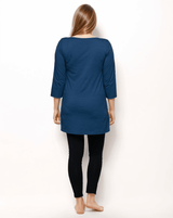 Immaculate Vegan - The Bshirt Nursing tunic dress in Navy
