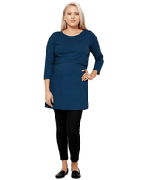 Immaculate Vegan - The Bshirt Nursing tunic dress in Navy