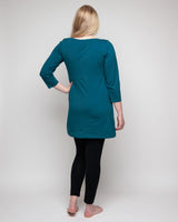 Immaculate Vegan - The Bshirt Nursing tunic dress in Teal