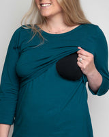 Immaculate Vegan - The Bshirt Nursing tunic dress in Teal