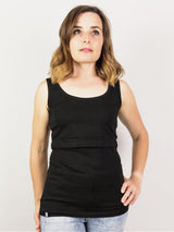 Immaculate Vegan - The Bshirt Nursing Twin Pack Cotton Vest | Black & Cream/Black Spots