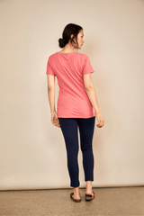 Immaculate Vegan - The Bshirt Bshirt Nursing Crew Neck T-shirt in Rose