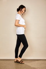 Immaculate Vegan - The Bshirt Bshirt Nursing V Neck T-shirt in White