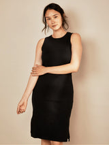 Immaculate Vegan - The Bshirt Women's Cotton Dress | Charcoal Black