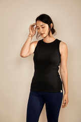 Immaculate Vegan - The Bshirt Bshirt Women's Rib Racer Vest in Black