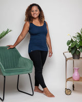 Immaculate Vegan - The Bshirt WOMEN'S VEST IN NAVY