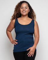 Immaculate Vegan - The Bshirt WOMEN'S VEST IN NAVY