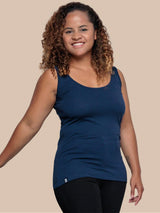 Immaculate Vegan - The Bshirt Cotton Vest | Navy