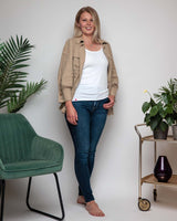 Immaculate Vegan - The Bshirt WOMEN'S VEST IN WHITE