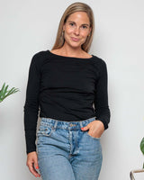 Immaculate Vegan - The Bshirt WOMEN'S LONG SLEEVE TOP IN BLACK