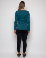 Immaculate Vegan - The Bshirt WOMEN'S LONG SLEEVE TOP IN TEAL