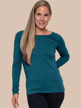 Immaculate Vegan - The Bshirt Cotton Long Sleeve | Teal