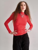 Immaculate Vegan - KOMODO Women's Skinilla Modal Top | Red