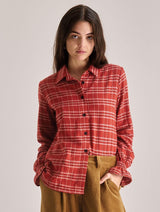 Immaculate Vegan - KOMODO Women's Page Organic Cotton Shirt | Red