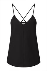 Immaculate Vegan - KOMODO FLEUR - Organic Linen Cotton Camisole - Black