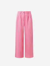 Immaculate Vegan - KOMODO Lion Women's Organic Linen Cotton Trousers | Pink