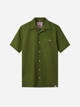 Immaculate Vegan - KOMODO SPINDRIFT - Organic Linen Cotton Shirt - Khaki