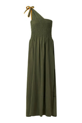 Immaculate Vegan - KOMODO BOMA Organic Cotton Seersucker Dress - Khaki