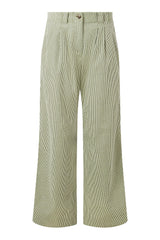 Immaculate Vegan - KOMODO LOLA - Organic Cotton Trousers - Green Stripe