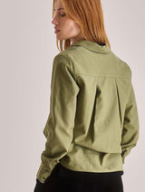 Immaculate Vegan - KOMODO Women's Kenji Cotton Tencel Shirt | Olive