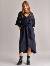 Immaculate Vegan - KOMODO Women's Vivienne Cotton Tencel Dress | Navy