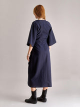 Immaculate Vegan - KOMODO Women's Vivienne Cotton Tencel Dress | Navy