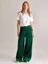 Immaculate Vegan - KOMODO Women's Sofia Velvet Trouser | Green