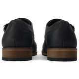 Immaculate Vegan - V.GAN Chervil 2 Men's Vegan Leather Monk Shoes | Black