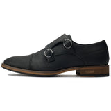 Immaculate Vegan - V.GAN Chervil 2 Men's Vegan Leather Monk Shoes | Black