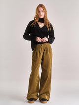 Immaculate Vegan - KOMODO Women's Alice Velvet Top | Black