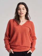 Immaculate Vegan - KOMODO Clover Women's Pointelle Knit Organic Cotton Jumper | Clay