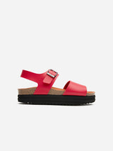 Immaculate Vegan - V.GAN Clove Women's Vegan Flatform Sandals | Red