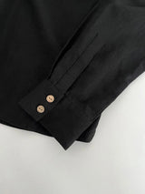 Immaculate Vegan - KOMODO Elijah Men's Organic Linen Cotton Shirt | Black