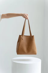 Immaculate Vegan - Totissimo Foldable Vegan Leather Tote Bag | Camel