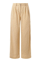 Immaculate Vegan - KOMODO LION - Organic Cotton Trouser - Oat Stripe