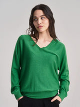 Immaculate Vegan - KOMODO Clover Women's Cotton Tencel Jumper | Jungle Green