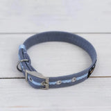 Immaculate Vegan - Oscar & Hooch Signature Range Dog Collar | Multiple Colours Sky / XXS