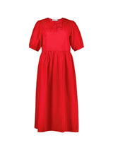 Immaculate Vegan - Baukjen Rose Organic Cotton Tie Midi Dress