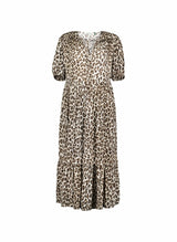 Immaculate Vegan - Baukjen Lavinia LENZING™ ECOVERO™ Printed Midi Dress | Taupe Leopard UK6 / EU34 / US2 / Taupe Leopard
