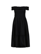 Immaculate Vegan - Baukjen Rafaella Organic Cotton Off Shoulder Midi Dress