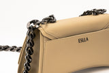 Immaculate Vegan - Eslla Dharma Desserto Cactus Leather Vegan Crossbody With Gunmetal Chain | Beige Sand