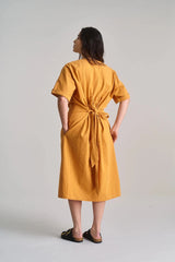 Immaculate Vegan - KOMODO Dusk Women's Organic Cotton Dress | Orange