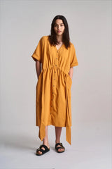 Immaculate Vegan - KOMODO Dusk Women's Organic Cotton Dress | Orange