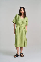 Immaculate Vegan - KOMODO Dusk Women's Organic Cotton Dress | Sage